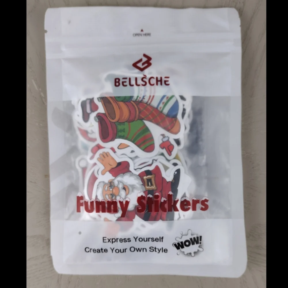 Santa Holiday Stickers